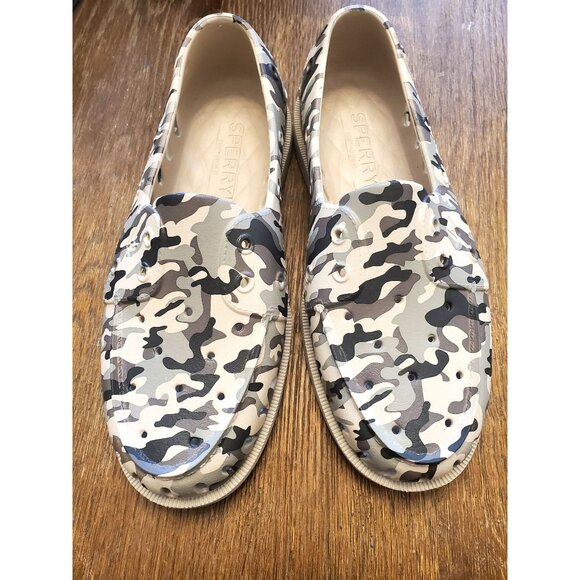 Sperry Other - Sperry Mens Loafer Camo Slip-On Shoes Size 8 Lightweight Water Resistant Rubber